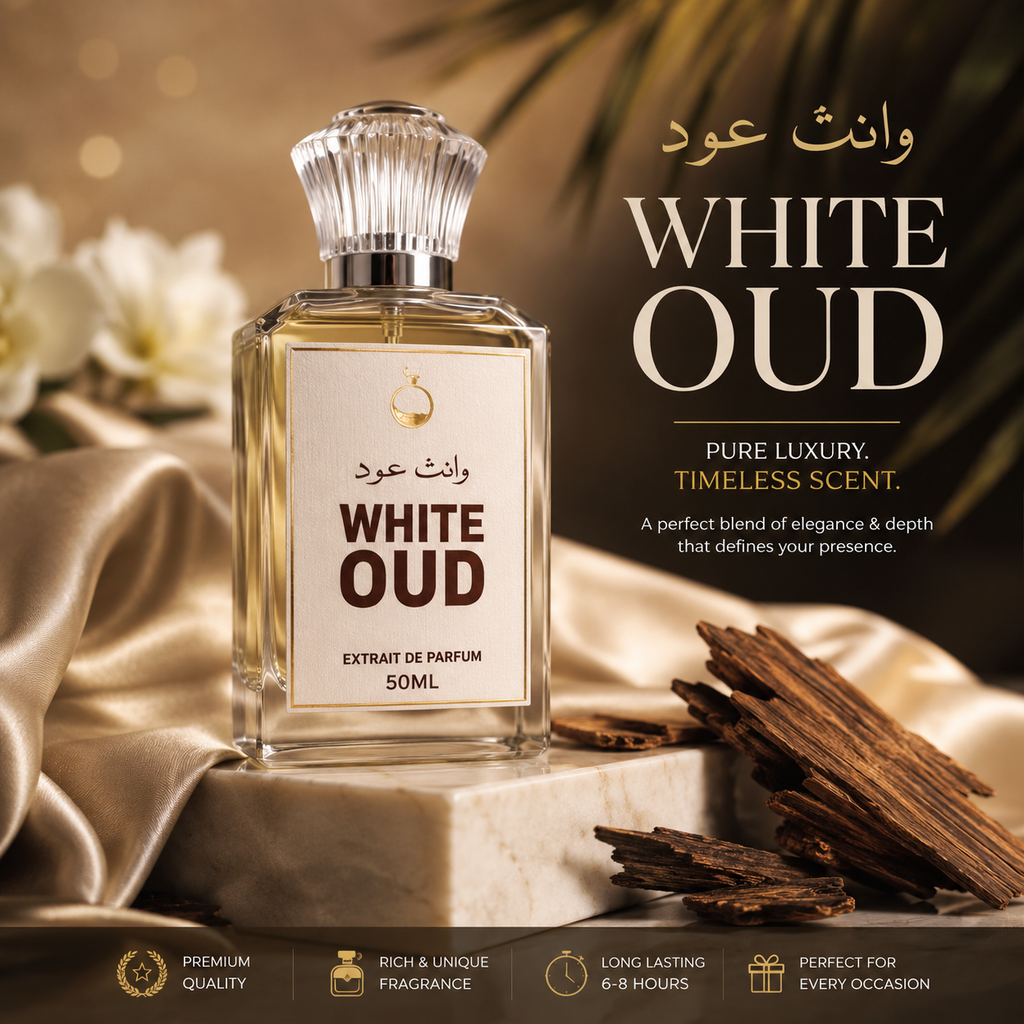 White Oud Impression By Scentora Premium Perfumes-Extrait de Parfum-50 ML