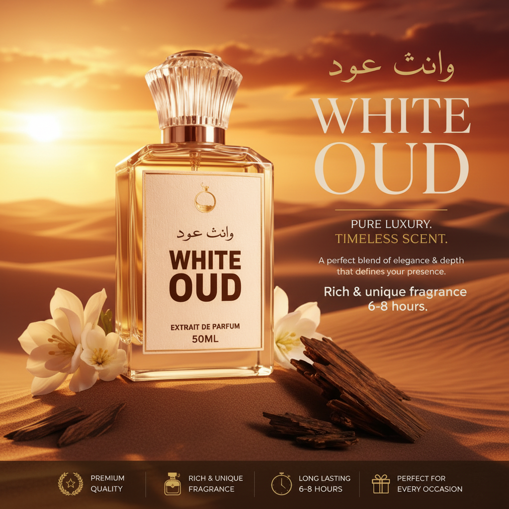 White Oud Impression By Scentora Premium Perfumes-Extrait de Parfum-50 ML
